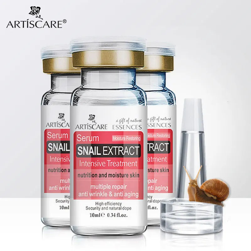 ARTISCARE Snail Essence 3pcs for Moisturizing and Nourishing Face Serum Skin Care Cream
