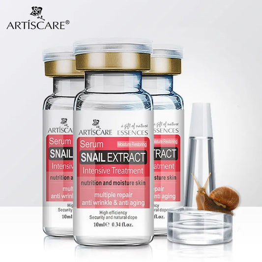 ARTISCARE Snail Essence 3pcs for Moisturizing and Nourishing Face Serum Skin Care Cream