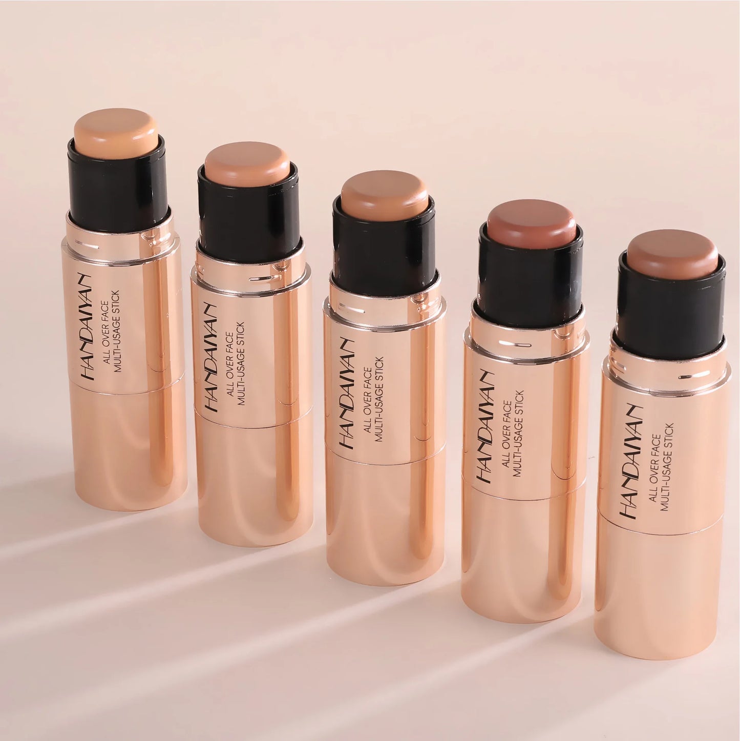 HANDAIYAN Double Head Highlighter Stick Natural Waterproof Silky Smooth Stereoscopic Nose Shadow Concealer Makeup