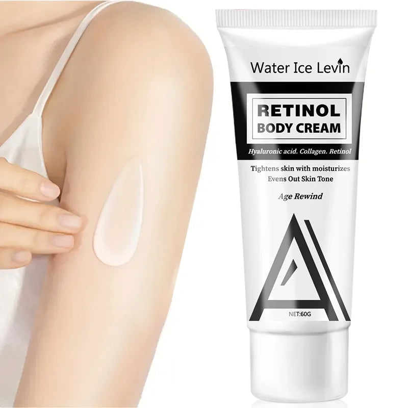 Retinol Body Cream – With Collagen, Hyaluronic Acid & Avocado | 60g Moisturizing Massage Cream