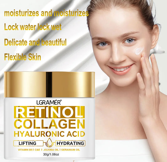 Retinol Face Cream Moisturizing Repairing Nourishing Smooth Wrinkles Firming Lifting Collagen Skin Care Cosmetic Products