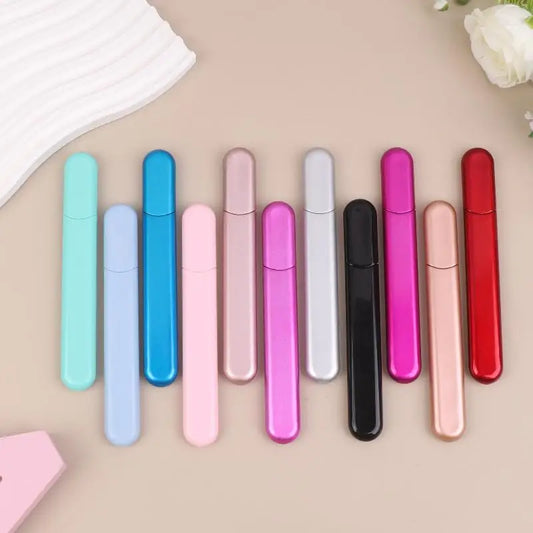 Glass Nail File With Case Crystal Diamond Salon Best Beauty Nail Buffer For Natural And Acrylic Nail