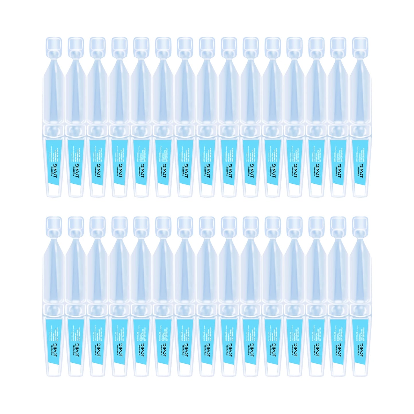 30 Bottles 3% Hyaluronic Acid Serum - Anti-aging, deep nourishment, PFC, collagen. Face slimming, whitening, lifting & firming.