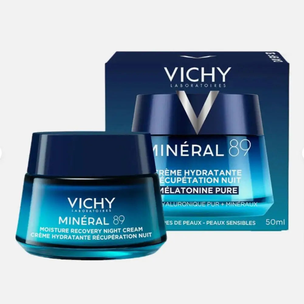 Korea Vichy Face Cream Pure Hyaluronic Acid Mineral Deep Hydration Anti-Wrinkle Anti-Aging Repair Smoothing Night Skin Care