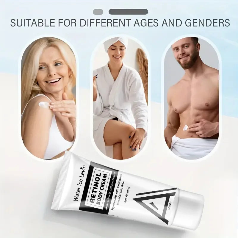 Retinol Body Cream – With Collagen, Hyaluronic Acid & Avocado | 60g Moisturizing Massage Cream