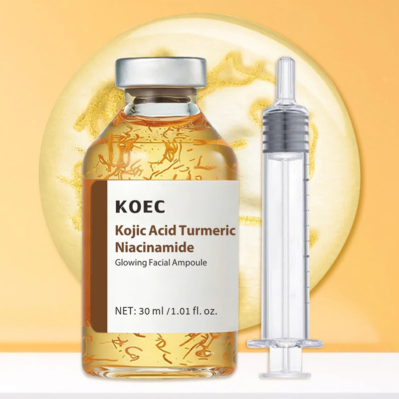 Kojic Acid Turmeric Facial Ampoule Serum With Niacinamide Deep Moisturizing Nourishing Essence 30ml