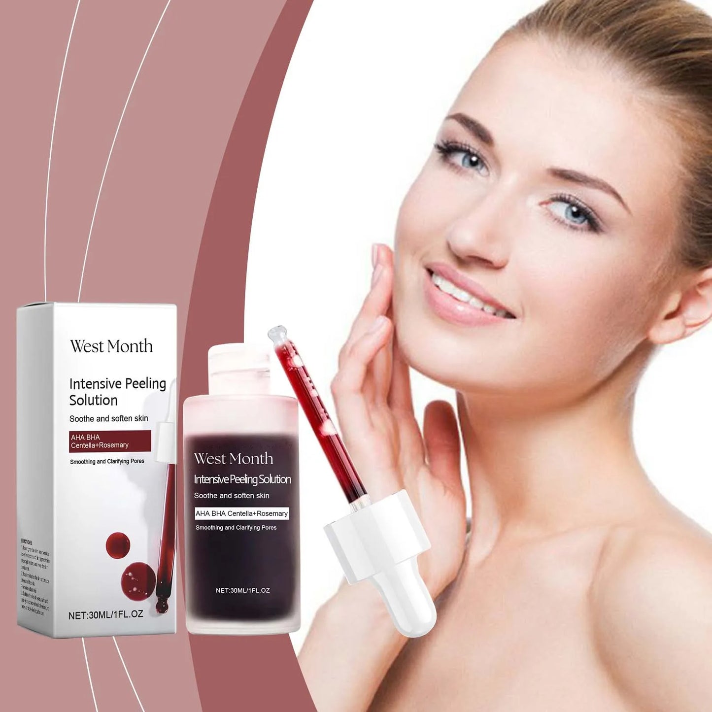 Peeling Face Serum Fruit Acid AHA BHA Anti Acne Exfoliating Repairing Shrink Pores Moisturizing Salicylic Acid Facial Skin Care