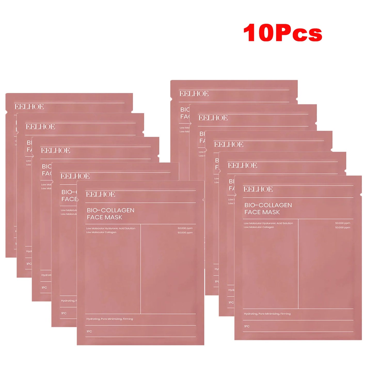 Bio-Collagen Face Mask | Deep Hydration & Pore Care (1/5/10/15 Pack)