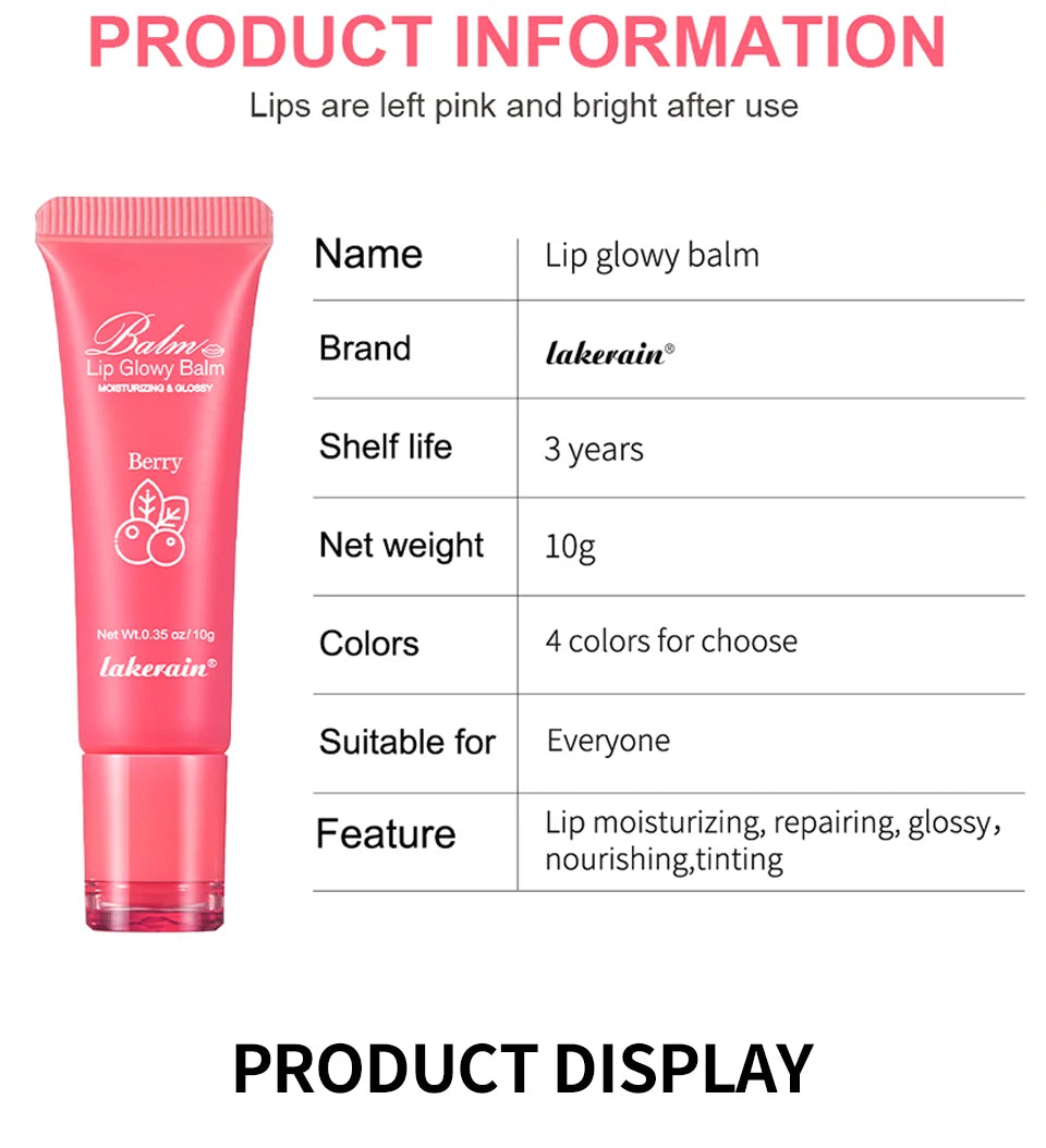 Brightening Pink Lip Balm Reduces Lip Lines Lips Moisturizing Hydrating Removing Dead Skin Fruity Moisturizing Korea Lip Balm