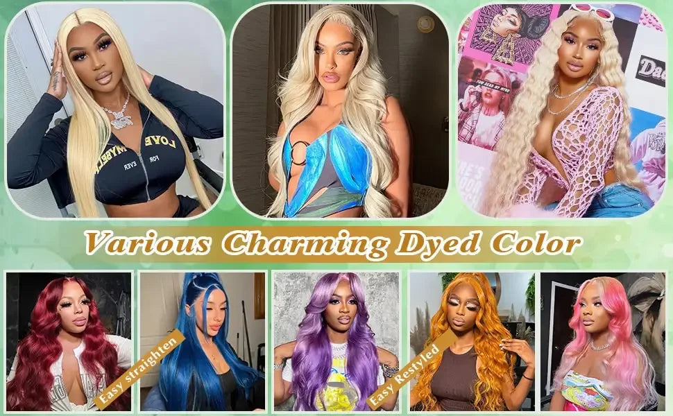 613 Blonde Body Wave Lace Front Wig | 13x4 & 13x6 HD Transparent Human Hair | 30" 40" 42" Pre-Plucked Brazilian Wig
