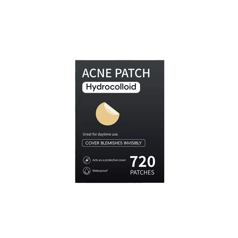 720pcs Invisible Acne Pimple Patch – Hydrocolloid Spot Stickers for Fast Healing & Oil Absorption | Unisex Skincare