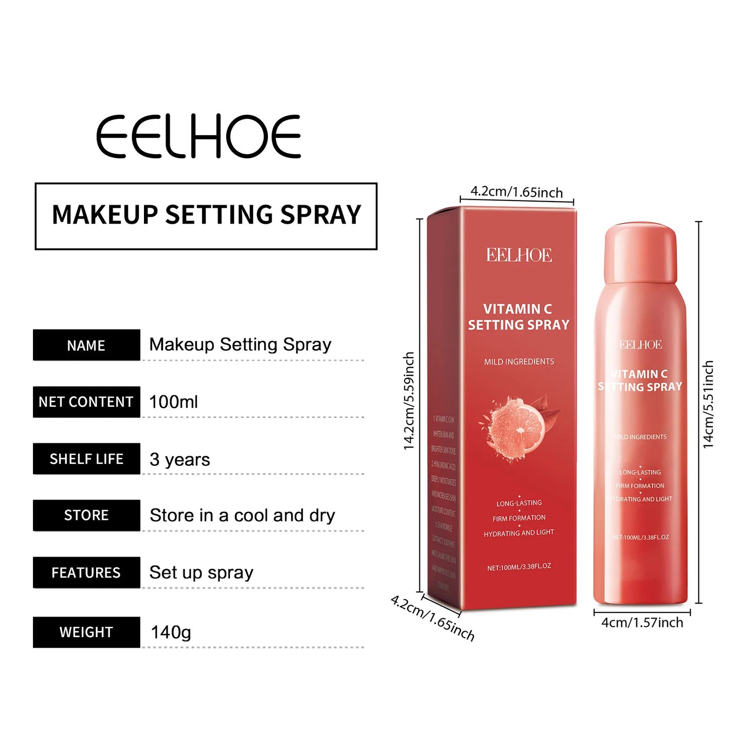 Makeup Setting Spray Matte Finish Waterproof Long Lasting Oil Controling Sweatproof Refreshing for All Skin Make up Spray Fixer