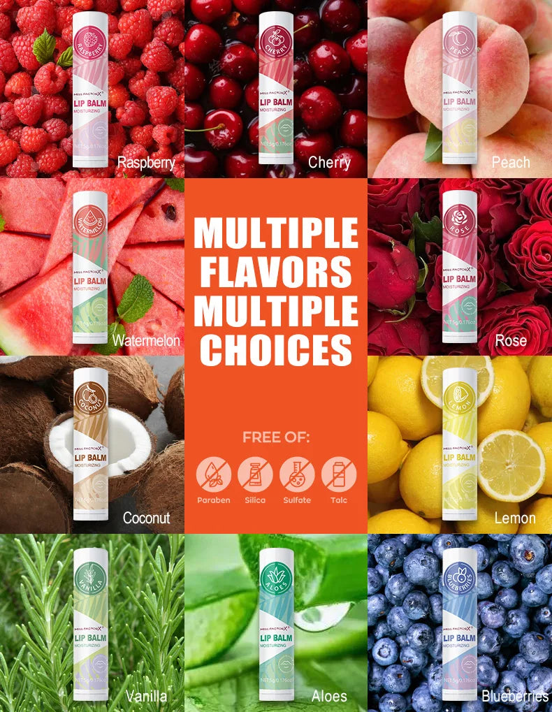 Lipstick set 10pcs, naturally finished, moisturizing lip care, lasting luster, suitable for all skin types, holiday gifts