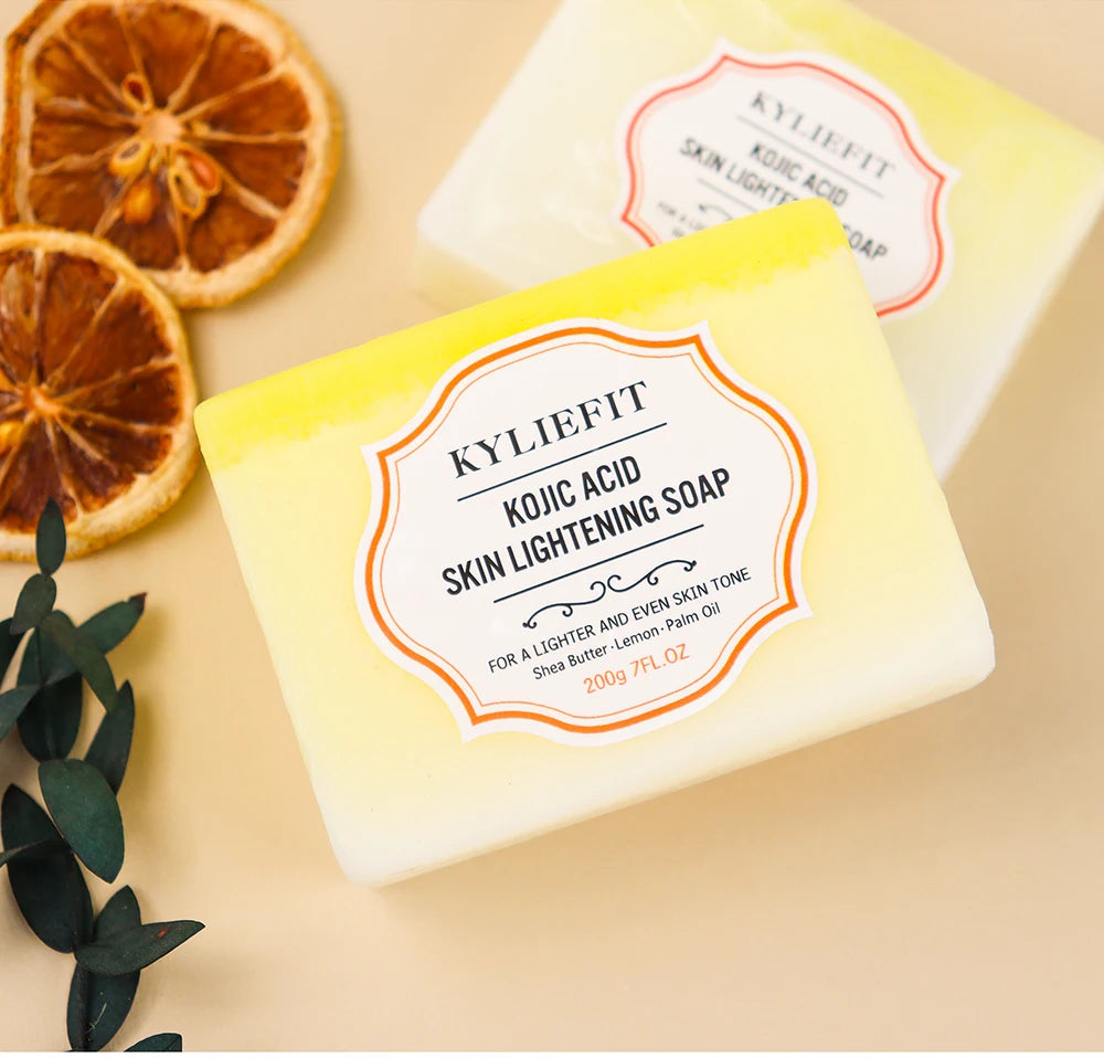 KYLIEFIT Lemon & Turmeric Perfect Combination Body Scrub, Whitening, Moisturizing, Anti Oxidation, Exfoliate,Brighten Skin Tone