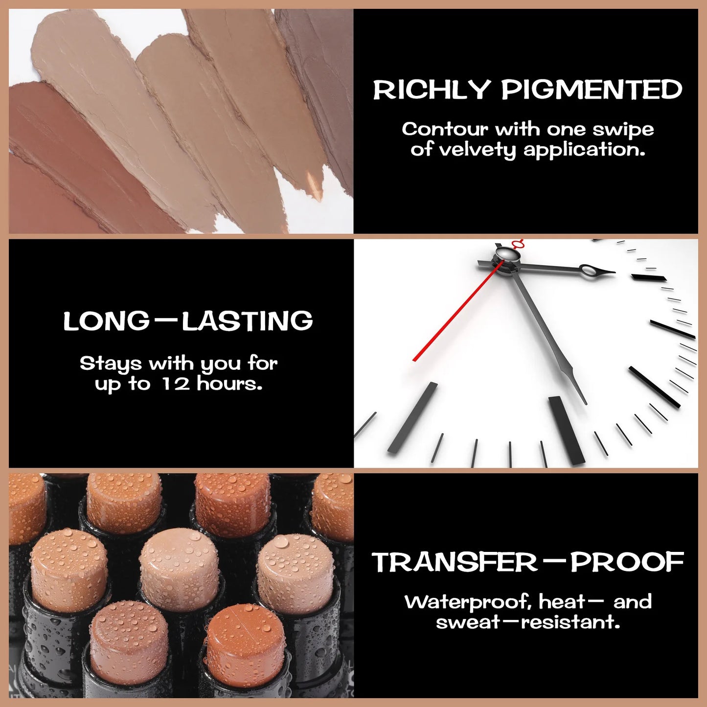 Wholesale FOCALLURE Bronzer Highlighter Stick Waterproof Body Face Contour Corrector Illuminator Cream For Women's Makeup