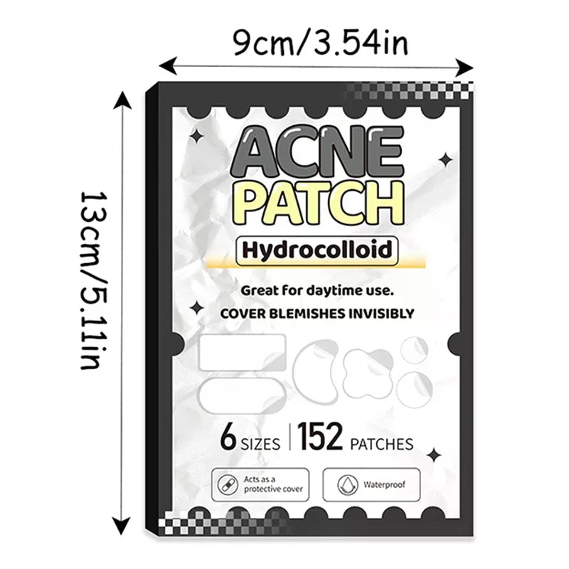 Large Capacity Acne Patch Hydrocolloid Salicylic Transparent Acne Patch Invisible Acne Removal Skin Care Stickers Face Beauty