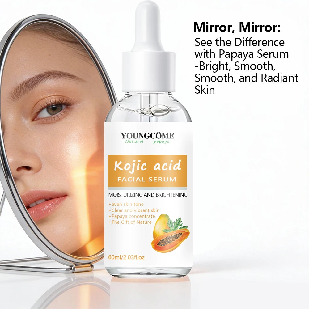 Kojic Acid Facial Essence: Lightweight Hydrating Serum for Nourishment, Even Skin Tone & Refreshed Vitality