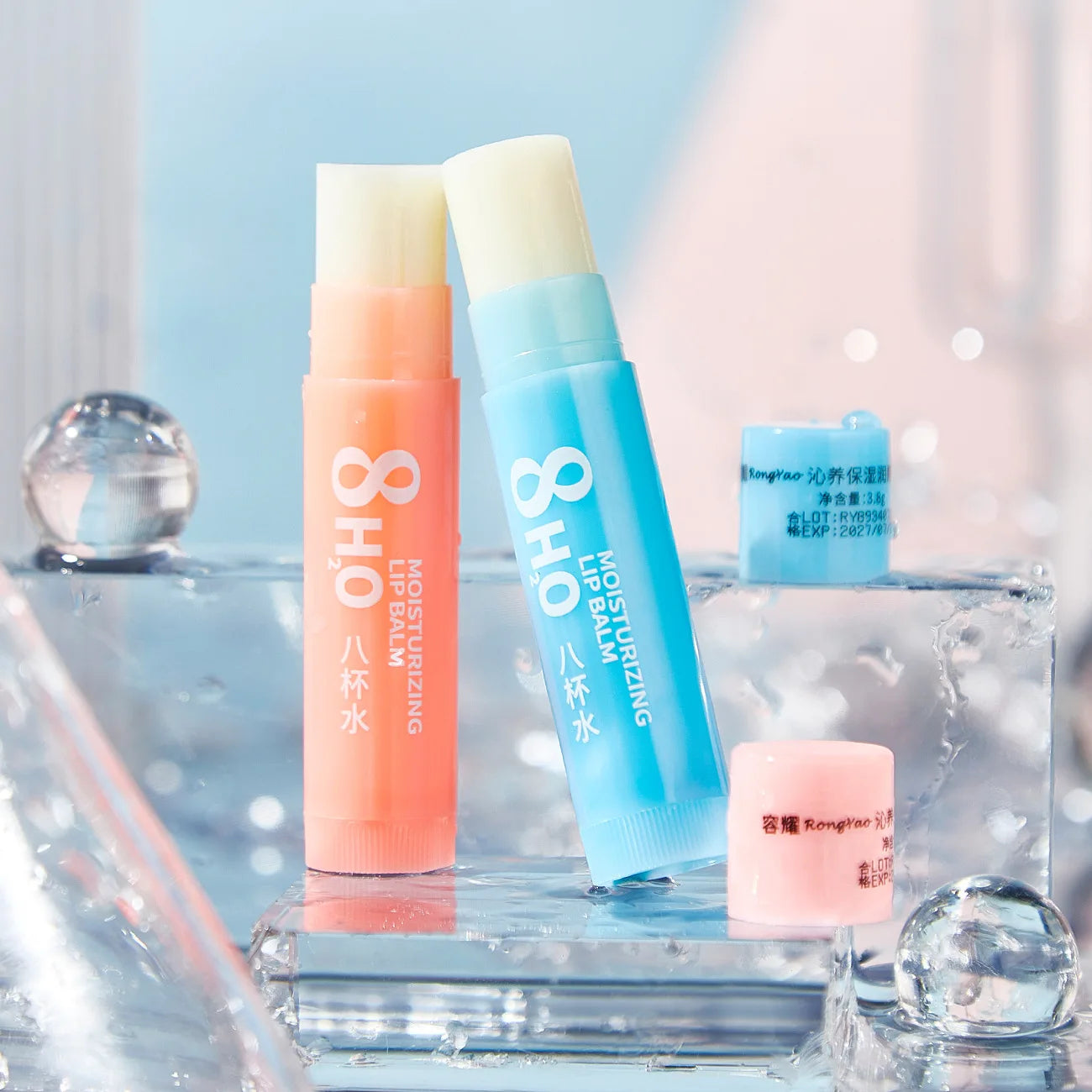 6pcs Fruit Lip Balm Set – Moisturizing & Brightening Lip Care Kit (Orange, Grape, Aloe, Strawberry)
