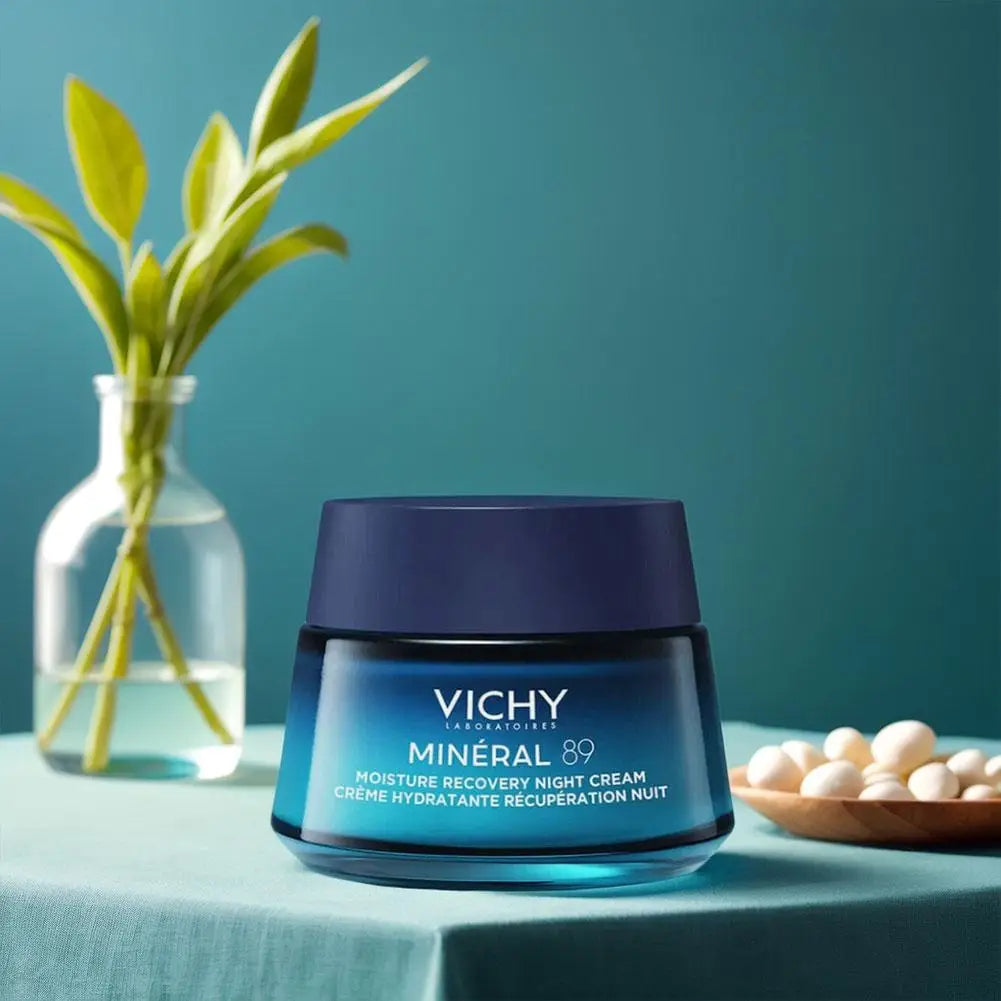 Korea Vichy Face Cream Pure Hyaluronic Acid Mineral Deep Hydration Anti-Wrinkle Anti-Aging Repair Smoothing Night Skin Care