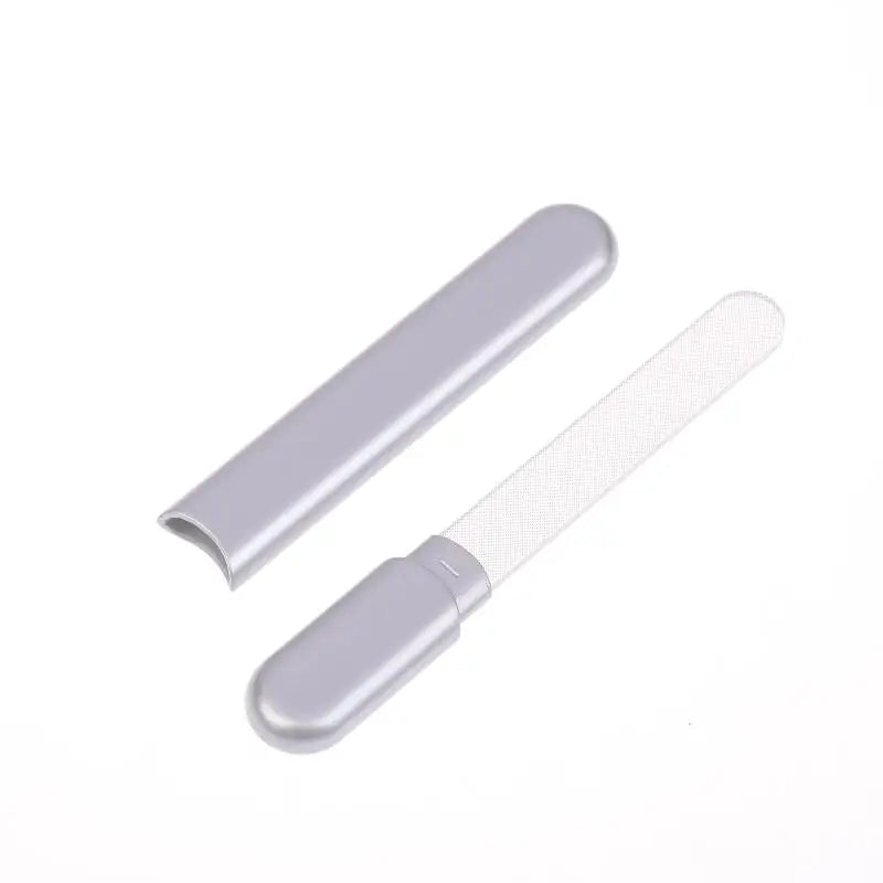 Glass Nail File With Case Crystal Diamond Salon Best Beauty Nail Buffer For Natural And Acrylic Nail