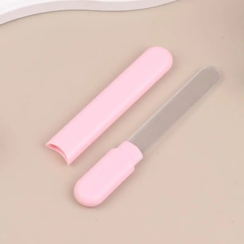 Glass Nail File With Case Crystal Diamond Salon Best Beauty Nail Buffer For Natural And Acrylic Nail