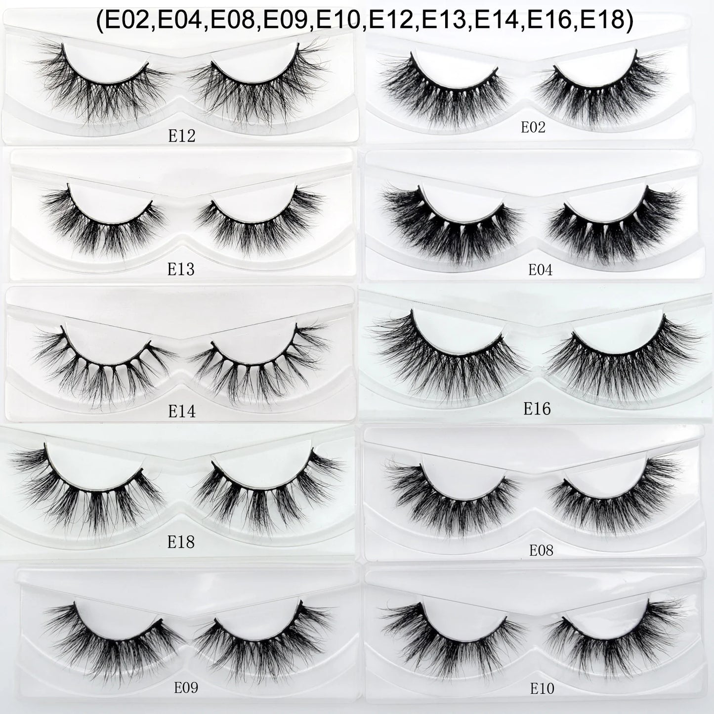 Visofree 30/40/100 Pairs 3D Mink Lashes With Tray No Box Handmade Full Strip Lashes Mink False Eyelashes Makeup eyelashes cilios