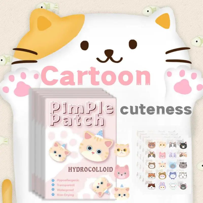600pcs Cartoon Acne Patch Acne Concealer Treatment Removal Pimple Patch Breathable Ultra-thin Facial Acne Patches Skin Care