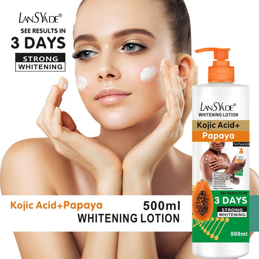 500ml Papaya Body Lotion Moisturizes The Body Skin Massage Essence, Making The Skin Smooth and Improving Roughness