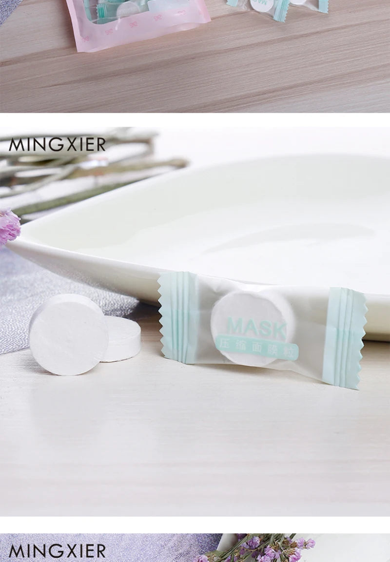 Compressed Mask Skin Care Desechable Nonwovens Paper Compressed Mask Skin Care Made Facial Mask Fabric Independent Packaging