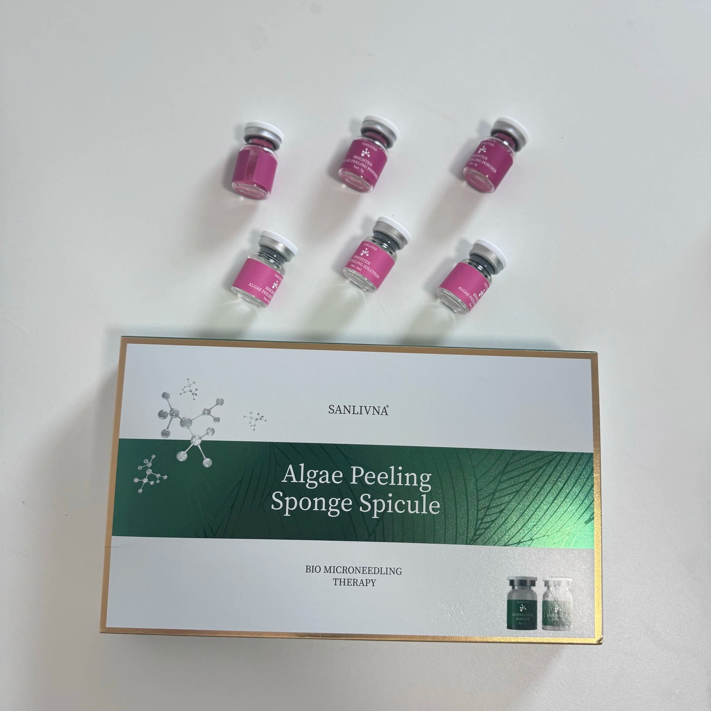 Algae Peeling Whitening Melasma  Peel Kit Seaweed Algae Bio- for Acne Treatment Functional Facial  Seaweed silicon needle MaSk
