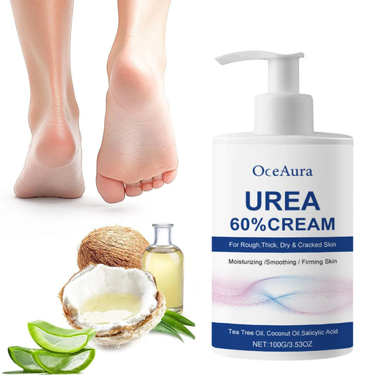 Urea 60% Foot Cream for Cracked Heels Intensive Moisturizing & Repair Callus & Dead Skin Remover Anti Dryness For Hands & Feet