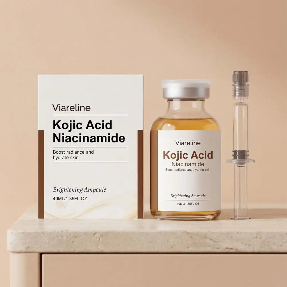 40ml Kojic Acid Nicotinamide Facial Care Essence Ampoule Serum Collagen Deeply Moisturizing Essence Brightens and Evens Skin