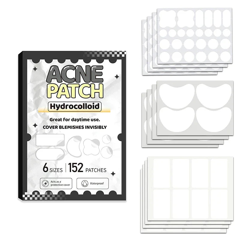 Large Capacity Acne Patch Hydrocolloid Salicylic Transparent Acne Patch Invisible Acne Removal Skin Care Stickers Face Beauty