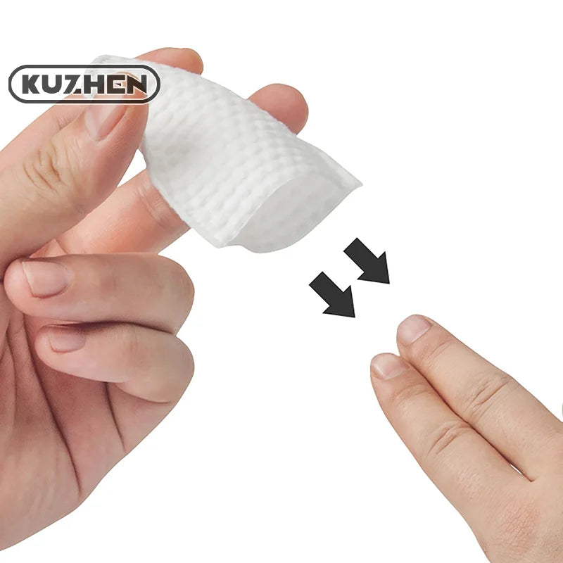 120pcs/Bag U-Shaped Pocket Cotton Pad Makeup Facial Cotton Pads Soft Cosmetic Pad For Face Make Up Removing Pad