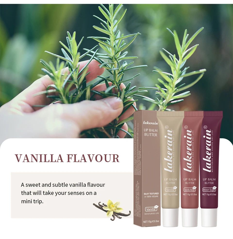 Lip Balm Butter Moisturizing Nourishing Reduce Lip Lines Lip Oil Gloss Hydrates Soothes Dry Lips Skincare Makeup Product