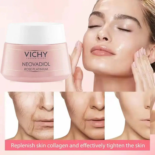 50ml VICHY Rose Platinum Cream Repair The Skin Barrier Hydrating Moisturizing Relieve Anti-aging Sensitivity Improve Skin Care