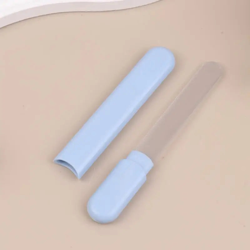 Glass Nail File With Case Crystal Diamond Salon Best Beauty Nail Buffer For Natural And Acrylic Nail