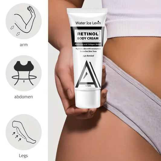 Retinol Body Cream – With Collagen, Hyaluronic Acid & Avocado | 60g Moisturizing Massage Cream