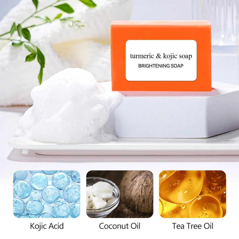 Kojic Acid Soap Is Known for Its Brightening and Anti Pigmentation Properties Which Gently Cleanse and Restore Skin Vitality