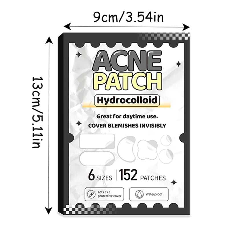 Large Capacity Acne Patch Hydrocolloid Salicylic Transparent Acne Patch Invisible Acne Removal Skin Care Stickers Face Beauty