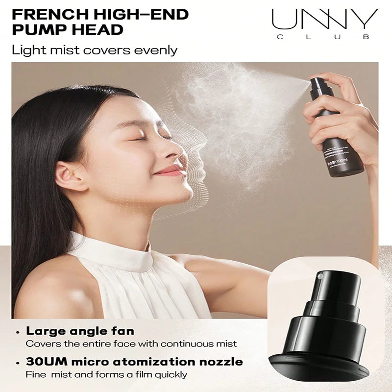 100ml Long-Lasting Makeup Setting Spray, Matte and Shimmer Finish, Oil Free, Non-Drying Formula, Waterproof and sweatproof