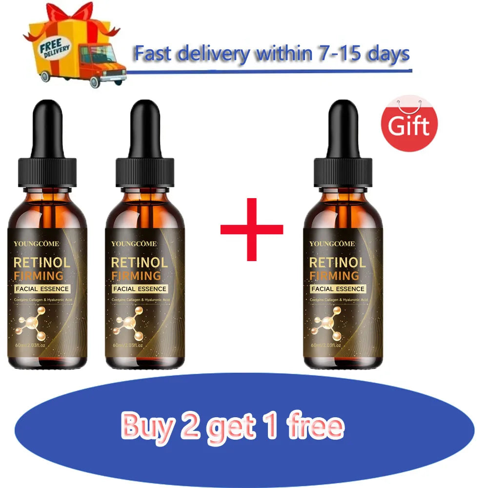 Retinol Anti-Wrinkle Serum Anti Aging  Lifting Firming Fade Fine Lines Moisturizing Skin Care Hyaluronic Acid Facial Serum Man