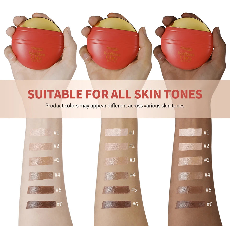 Lakerain Oil-free Glass Skin Foundation Self-clearing & Smooth Even Skin Tone Nourishes the Skin Easy to Carry Liquid Foundation