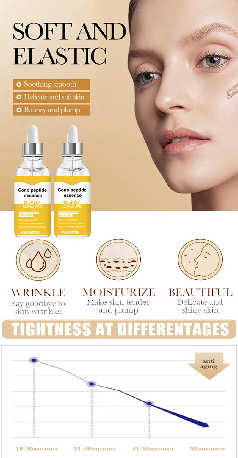 Firming Facial Serum Anti-Wrinkle Anti-Aging Remove Fine Lines Crow's Feet Fade Spots Whitening Brightening Skin Care Essence