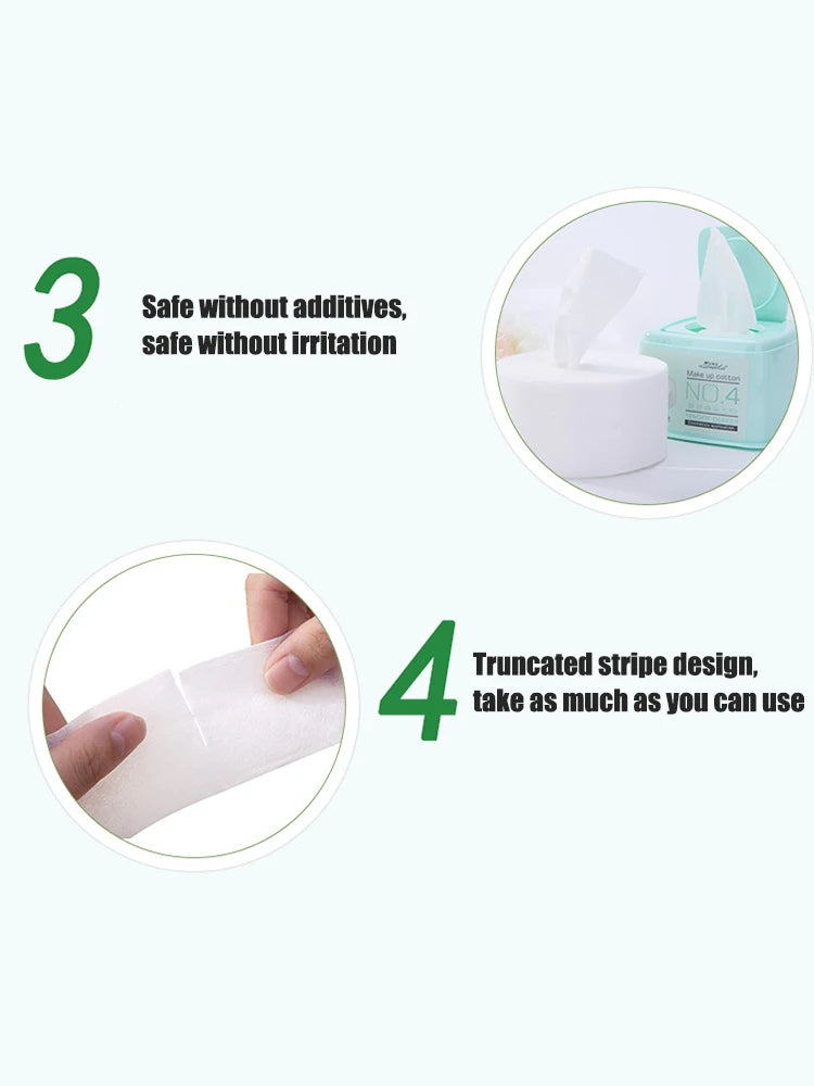 250 Disposable Face Towels – Cotton Soft Dry Wipes for Sensitive Skin & Makeup Removal