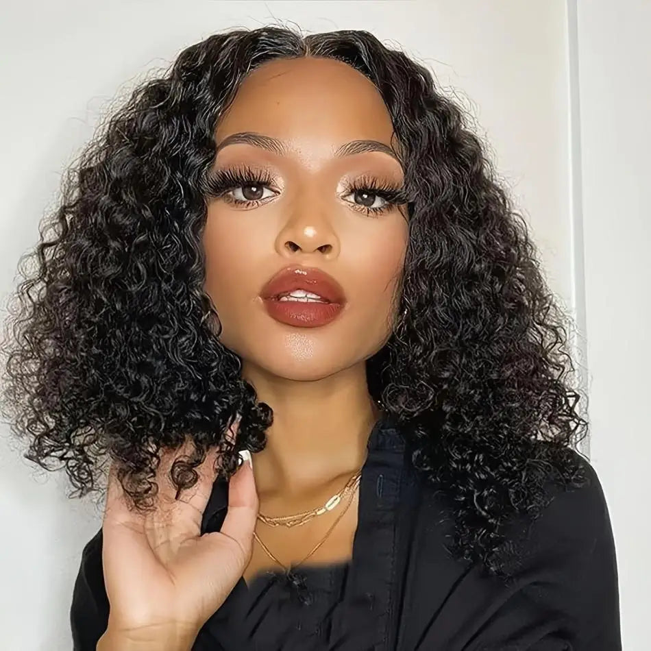 Short Bob Wig Lace Front Wigs 4X4 Glueless Curly Wigs Human Hair  Closure Wigs 5X5 Hd Lace Frontal Wig Human Hair Hd Lace Wig