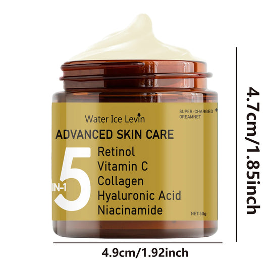 Facial Cream with Retinol, Collagen, Hyaluronic Acid & Niacinamide – Moisturizing & Anti-Aging | 50g
