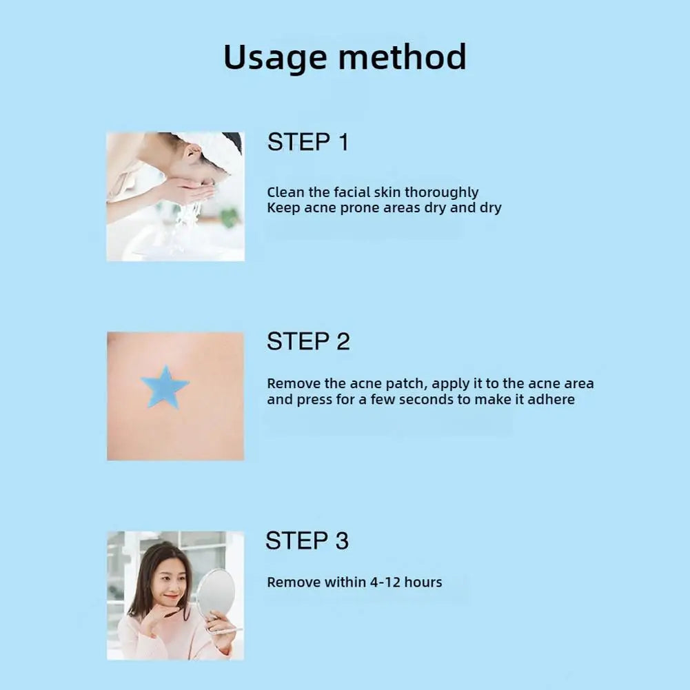 32patch Acne Pimple Patches Hydrocolloid Invisible Healing Absorbing Spot Sticker For Inflamed Acne Improve Whiteheads Skin Care
