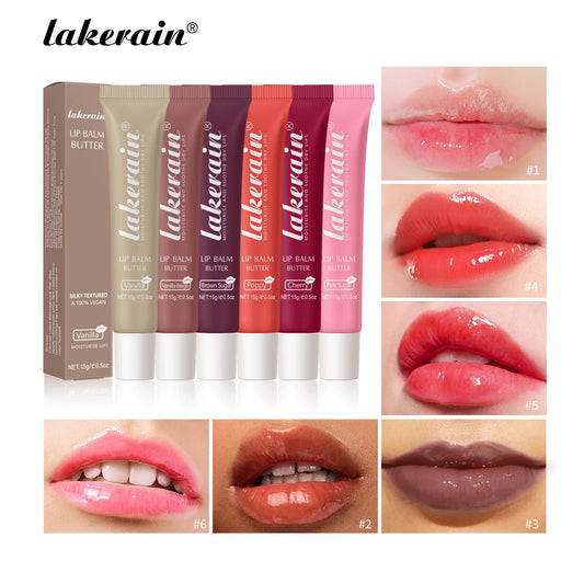 Lip Balm Butter Moisturizing Nourishing Reduce Lip Lines Lip Oil Gloss Hydrates Soothes Dry Lips Skincare Makeup Product