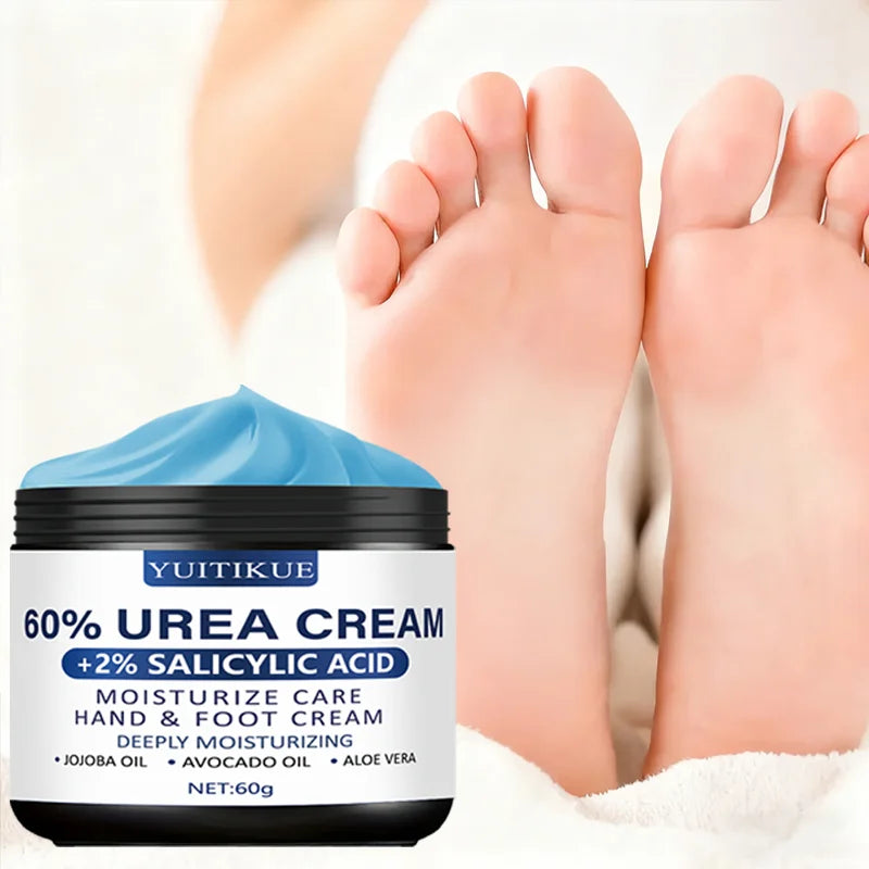 Urea Cream 60g - for Hands & Feet, Deeply Moisturizes & Softens Skin, Fast Absorption, Non-Greasy, All Skin Types